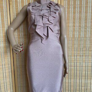 Wow Couture Stunning Flattering Bodycon Dress, Small Sleeveless Zipper closure